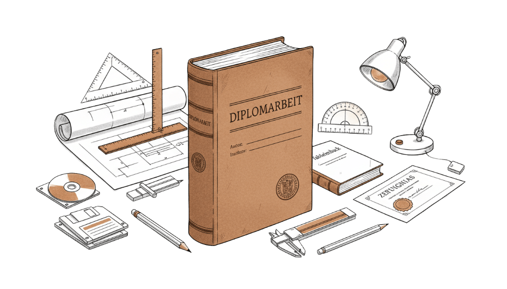 Professionell gedruckte und gebundene Diplomarbeit